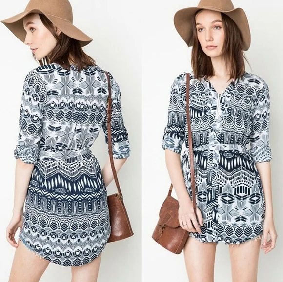 Take 50% off! Printed blouse/mini dress - Picture 2 of 2